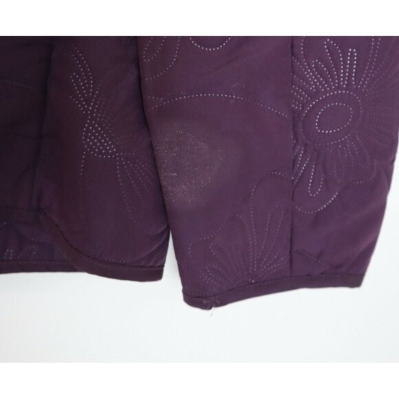 LEMON GRASS STUDIO - WOMEN'S PURPLE QUILTED JACKET - SIZE XL - FLORAL PATTERN - Picture 2 of 4